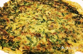 Wild Leek Oyster Pancake