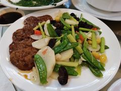 荷塘五秀炒鱼腰果-清心鸡沙田乳鸽店·非遗传承(石溪店)