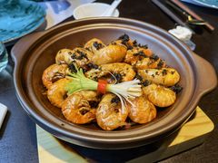 石锅梅菜罗氏虾-大拙里·精致融合菜(沙湖桃源国际店)