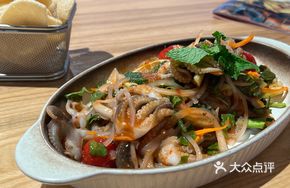 Thai Basil Squid Salad