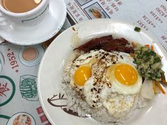 叉烧煎双蛋饭-兰芳园(上环店)
