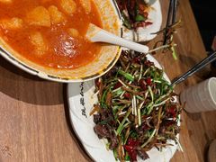 干锅茶树菇腰筋-張飛扒肉·龙江非遗(道外店)