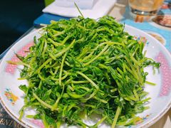鸡油炒豆苗-细记港九宵夜大牌档(南京西路丰盛里店)