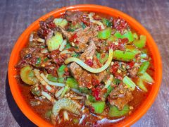 牛肉爆辣炒米粉-玲玲米粉·新疆现炒米粉(大十字总店)