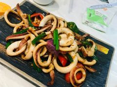 白灼鱿鱼-桥东喜碧海鲜街(水东街店)