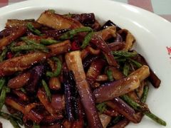 茄子烧豇豆-孟记粥铺·家常菜·烧烤·粥(亚运村店)