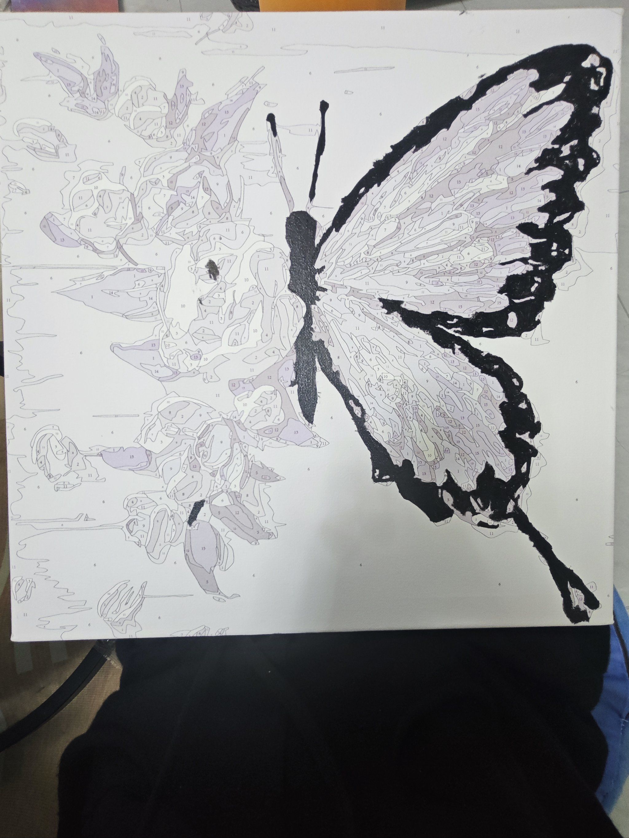 手绘蝴蝶图案小记