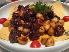 黑蒜子牛肉粒-聆桂烤鸭·金奖烤鸭(静联广场店)