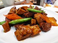 杏鲍菇黑椒牛肉-熠盛粤味·顺德桑拿鸡(永康路店)