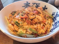 虾仁鸡蛋茄汁拌川-李犟大爆鳝面·手工蟹黄包(湖滨西湖店)