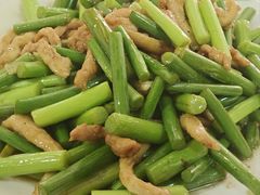 肉炒蒜苔-七中刀削面(应县水务局店)