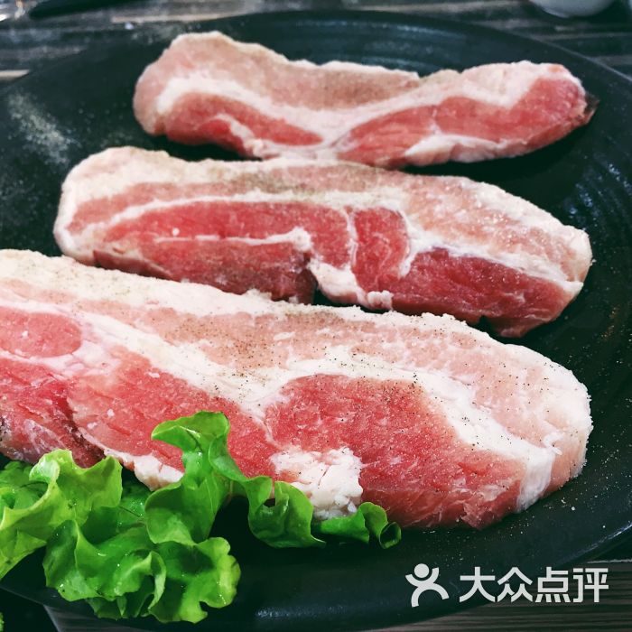 咕的咕的炭烤肉店(中山北一路店)厚猪五花图片 - 第3张