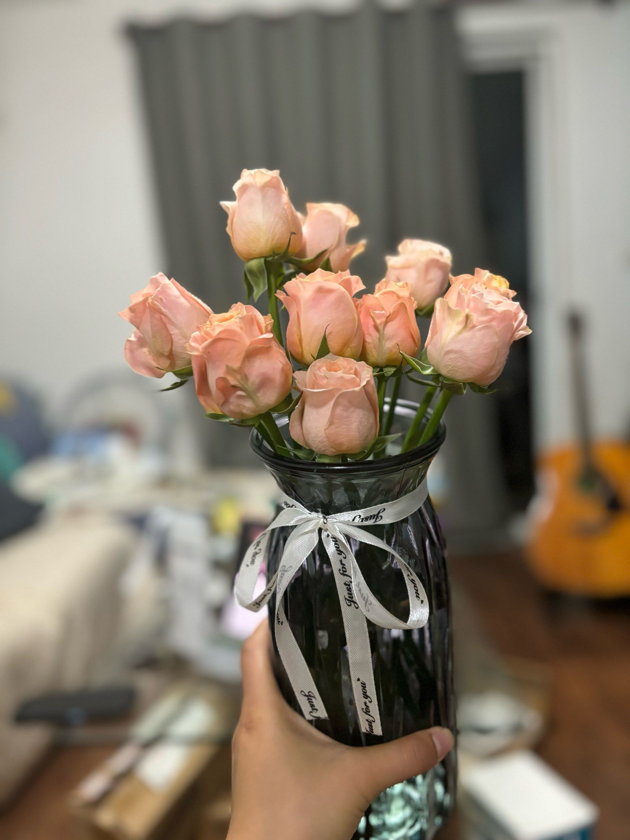 家里新鲜花摆