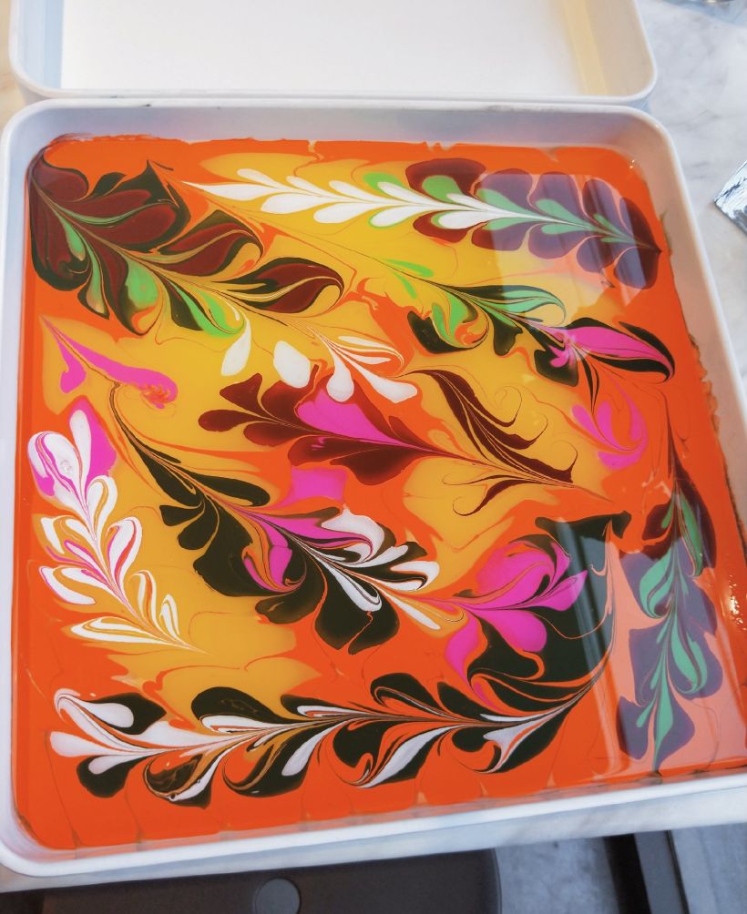 彩绘水拓丝巾,适合文艺范的你