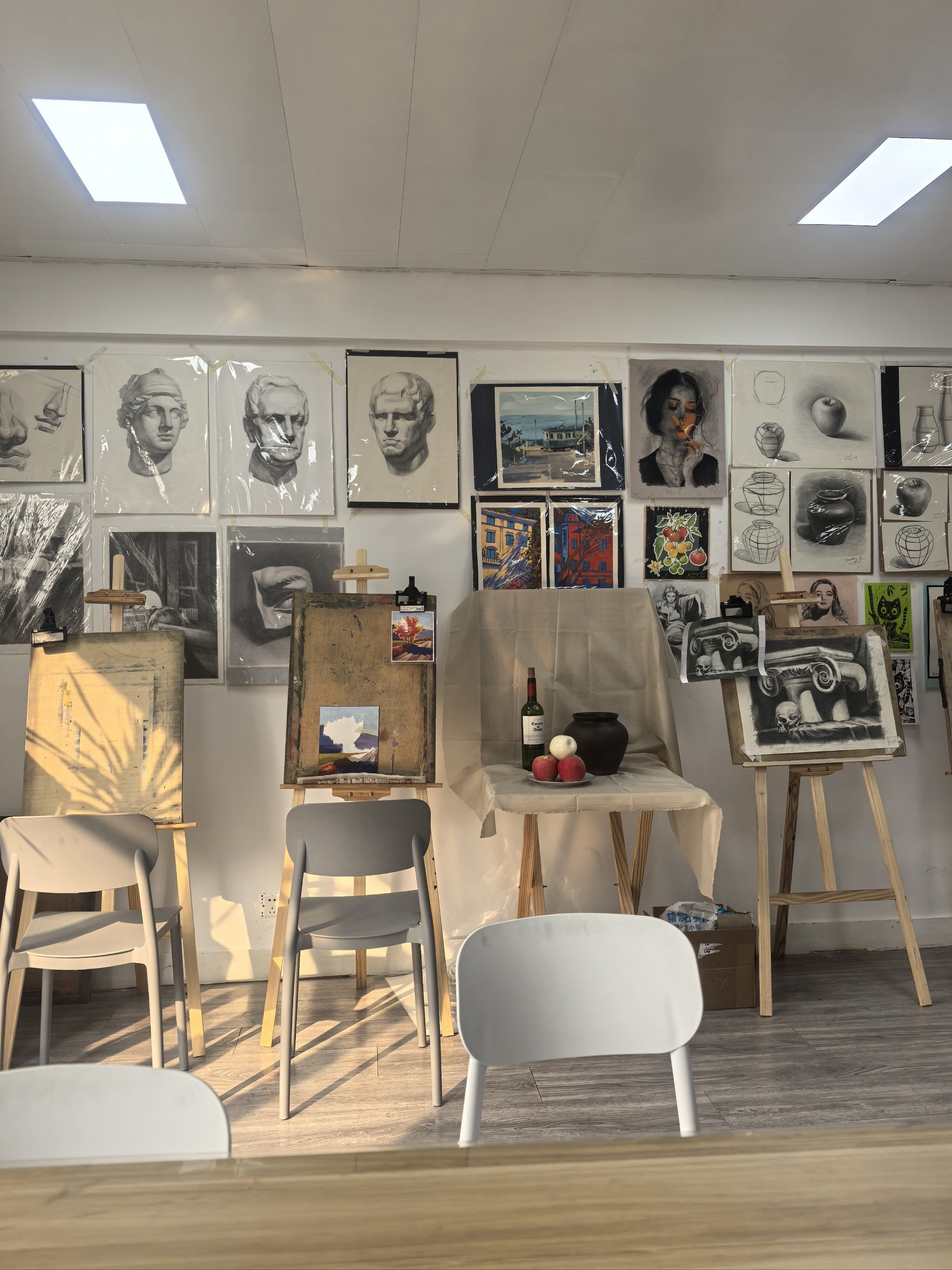 今天的画室时光好治愈