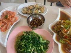 蒜泥空心菜-覃记海鲜美食餐厅