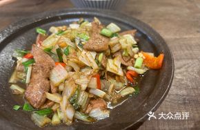 Stir-fried Pig Liver with Oil Winter Cabbage