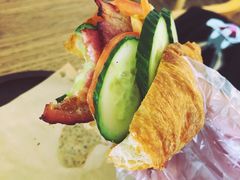可颂三明治-Oasis coffee燕谷咖啡(公信店)