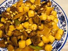 松子牛肉炒年糕-兔爸私家小厨(新北万达店)
