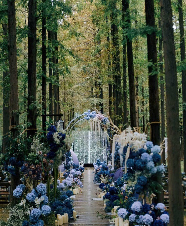 浪漫森系小众户外草坪婚礼