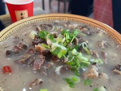 -陕北农家小吃风干羊肉剁荞面