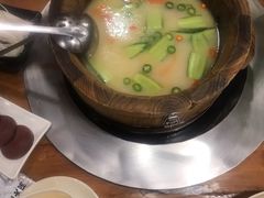 清香椒麻锅底-鱼遇木桶斑鱼火锅(塔湾店)