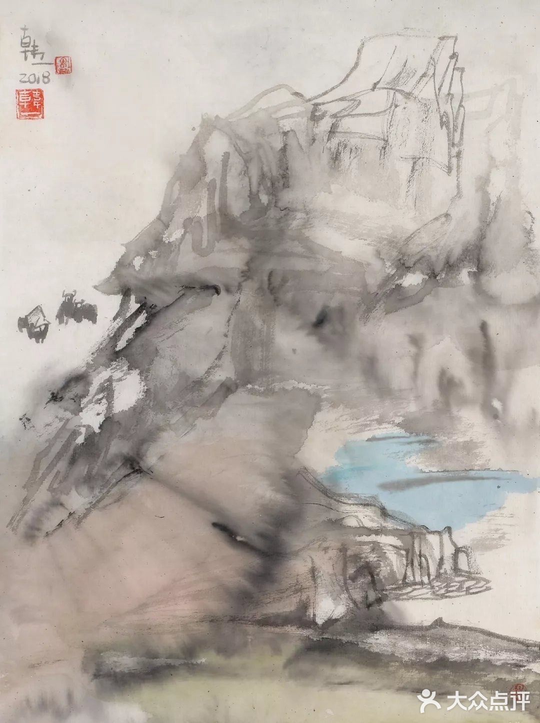 水墨画🖼中展现的虚实艺术太神奇了。