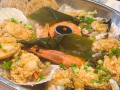 汽锅蒜蓉海鲜-珊海荟海鲜楼·天津菜·海肠捞饭·皮皮虾锅贴王(佛罗伦萨店)
