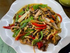 桂花菌炒素火腿-五彩雪域藏餐馆