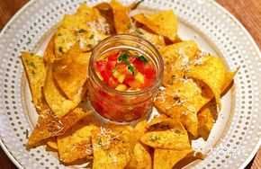 Mexican Corn Tortillas with Tomato Salsa