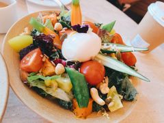 胡同田园温泉蛋烤炙蔬菜沙拉-玲婧胡同·Brunch·Kitchen(嘉里城店)