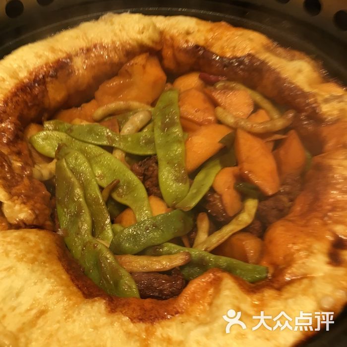 豆角蓋被小鍋烀餅