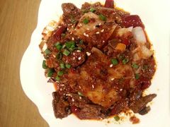 麻辣猪肝碗托-名羊天下陕北横山铁锅炖羊肉(博文路店)