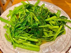 虾酱空心菜-十面欢腾·海鲜面·台式Bistro(长乐路店)