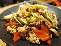 干锅花菜-老头儿油爆虾(金鹰世界店)
