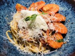 鲜茄茸大虾配马斯卡朋意大利面-BE BRIGHT KITCHEN(正佳广场店)