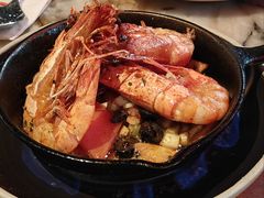 火焰橄榄油爆虾-BROWNSTONE布朗石西班牙餐厅(富城店)