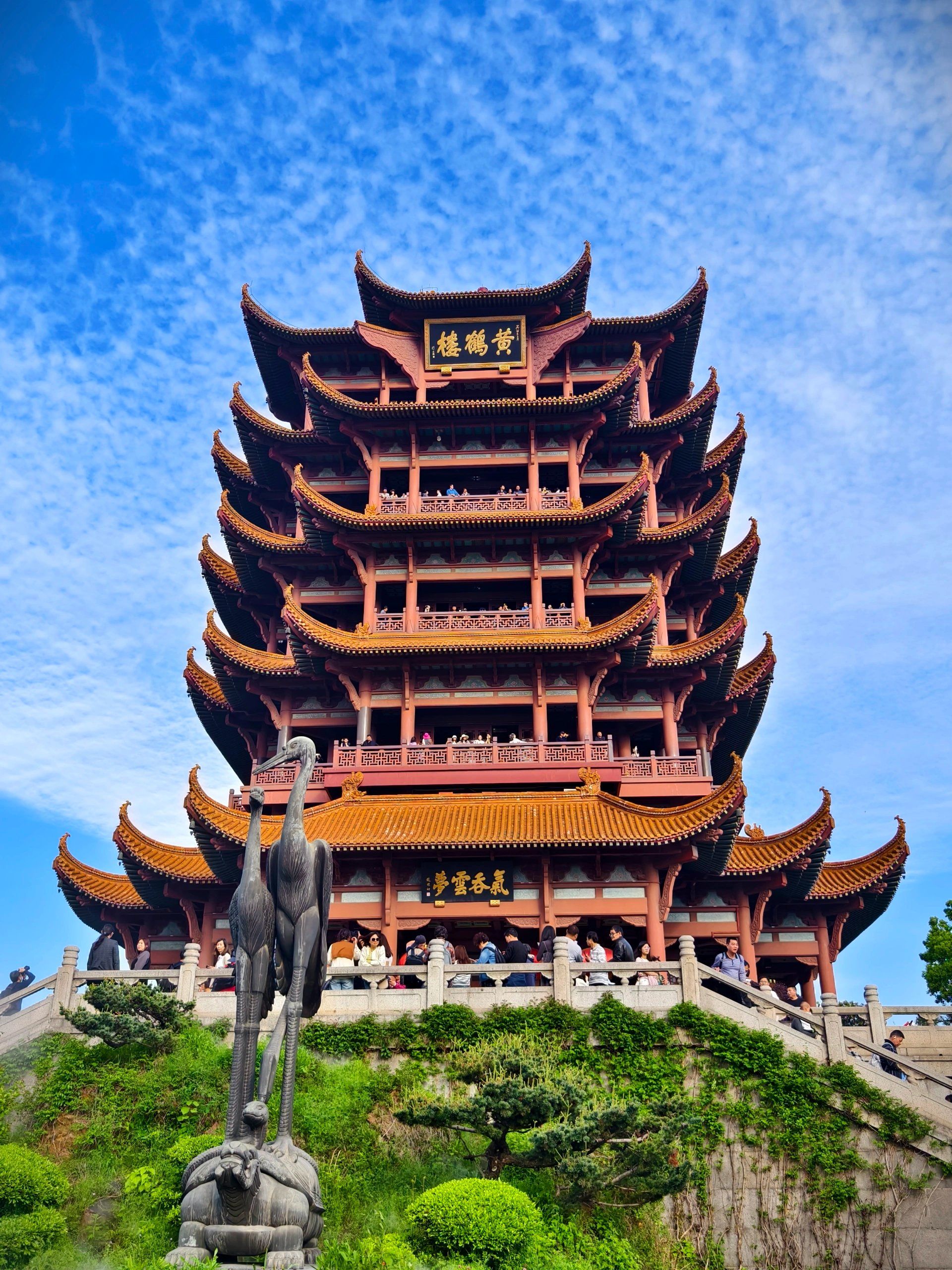 黄鹤楼景区,古风美景尽收眼底