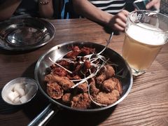 韩式辣子鸡和韩式炸鸡-MI WU FACTORY米屋美食工厂餐厅(绿地店)
