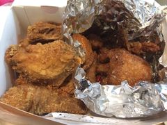 原味炸鸡+琥珀炸鸡～琥珀炸鸡挺辣！-SUN炸鸡专门店(西塔总店)