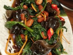 陈醋菠菜花生米-大壮家原味烤肉(兴华北街店)