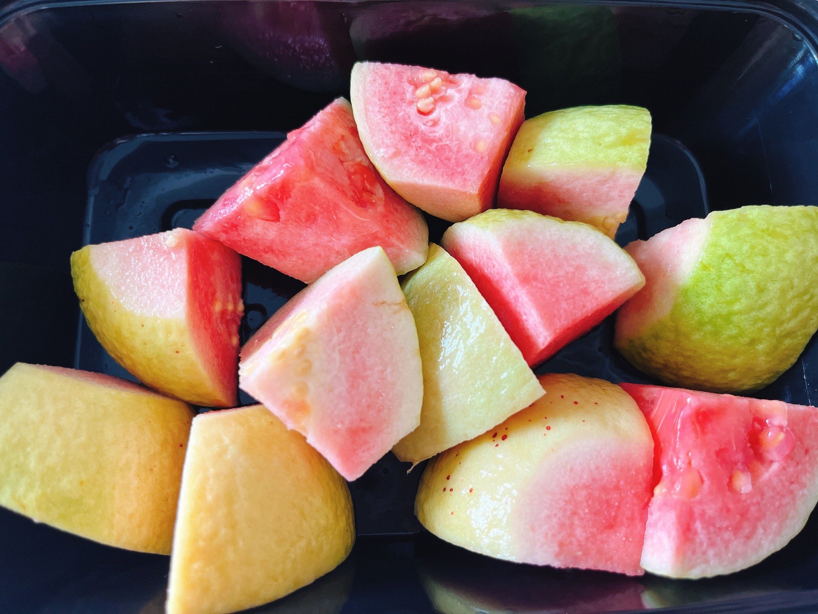 青芒果蘸酸梅粉