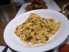 刺嫩芽炒鸡蛋-上关雪東北菜(中房金谊店)