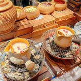 第一次在见到如此火热的自助餐。。。
