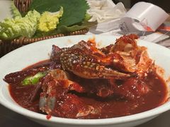 -草家酱蟹炭火烤肉店(珲春南路一店)