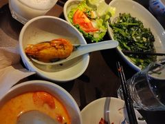 马拉盏炒通菜-大头虾越式风味餐厅(光明广场店)