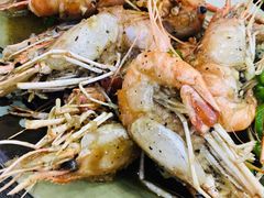 胡椒罗氏虾爆膏-贞姨美食·老字号海鲜大排档