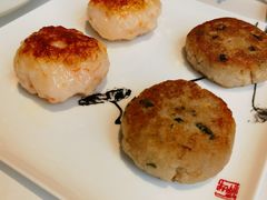 煎莲藕饼拼煎虾饼-花城苑广府菜(侨鑫店)