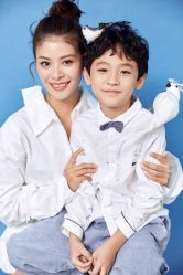 -海岸风光儿童摄影