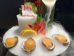 三拼刺身鲍鱼三文鱼北极贝-粤·向群饭店(二沙岛店)